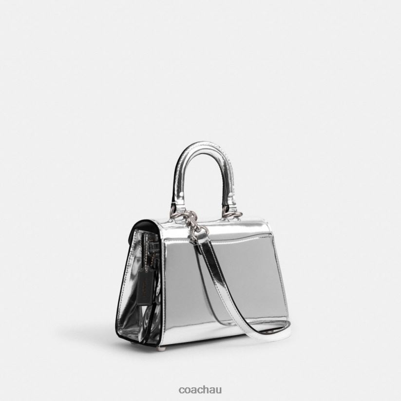 Coach Women SAMMY TOP HANDLE 21 IN SILVER METALLIC LH/Silver Z8JFB8230