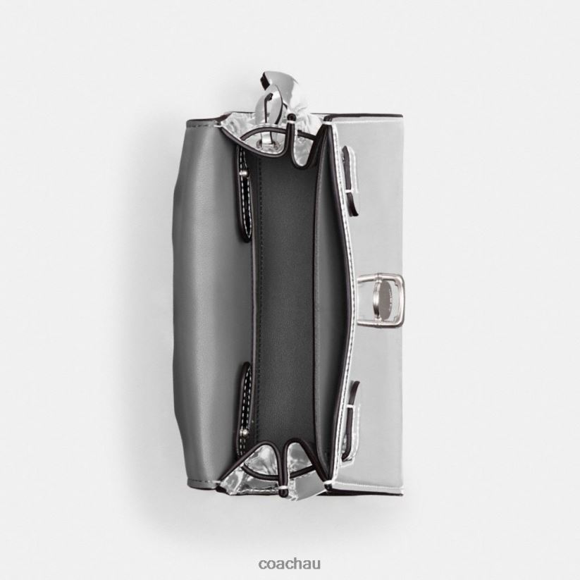 Coach Women SAMMY TOP HANDLE 21 IN SILVER METALLIC LH/Silver Z8JFB8230