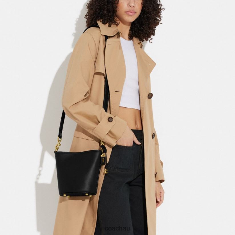 Coach Women DAKOTA BUCKET BAG 16 B4/BLACK Z8JFB817