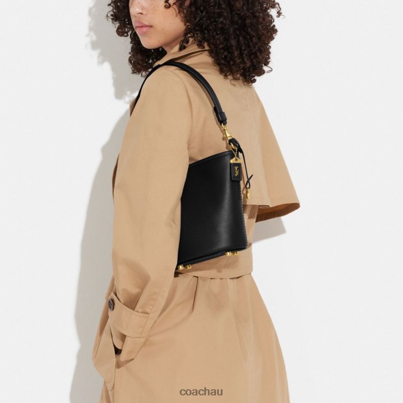 Coach Women DAKOTA BUCKET BAG 16 B4/BLACK Z8JFB817