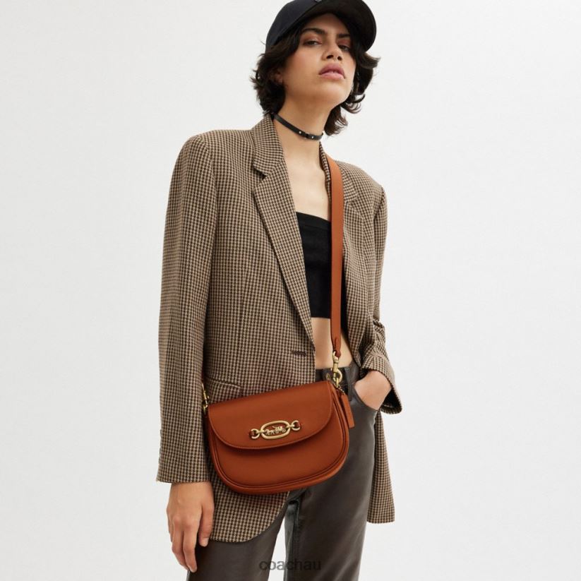 Coach Women HARLEY SHOULDER BAG B4/Burnished Amber Z8JFB829