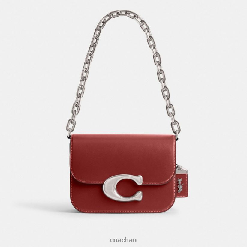 Coach Women IDOL BAG LH/Enamel Red Z8JFB851