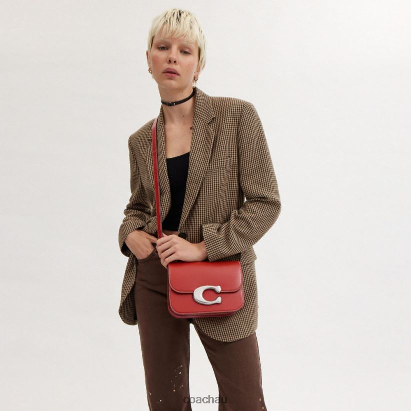 Coach Women IDOL BAG LH/Enamel Red Z8JFB851