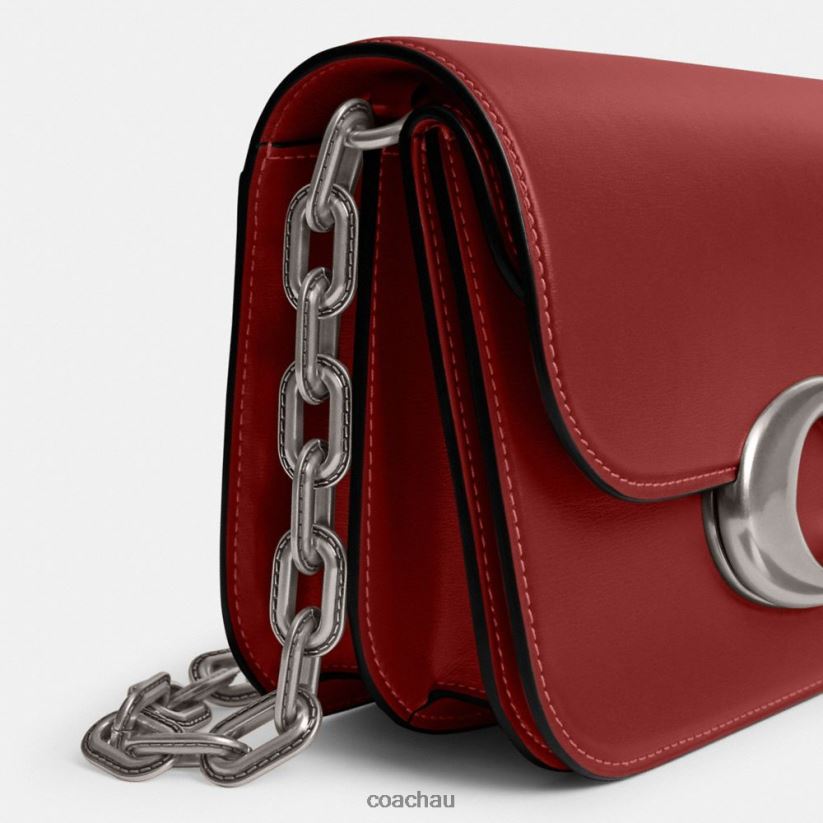 Coach Women IDOL BAG LH/Enamel Red Z8JFB851