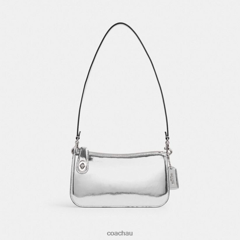 Coach Women PENN SHOULDER BAG IN SILVER METALLIC LH/Silver Z8JFB872