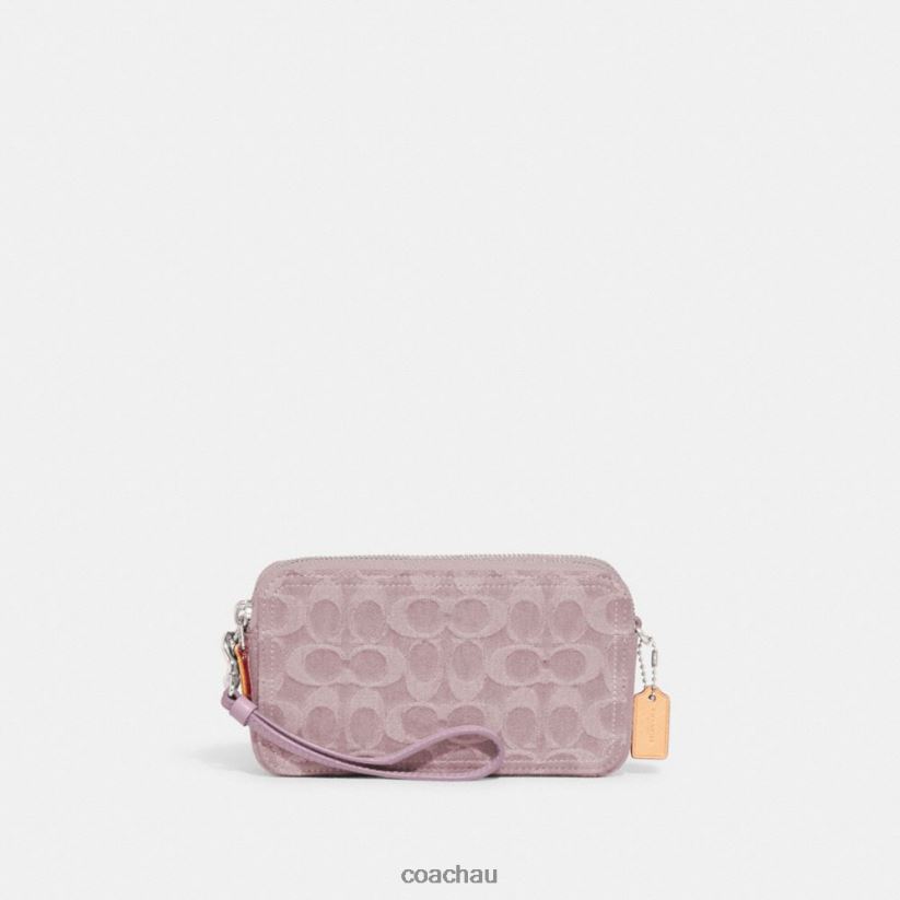 Coach Women KIRA CROSSBODY IN SIGNATURE DENIM LH/Pale Purple Z8JFB8313