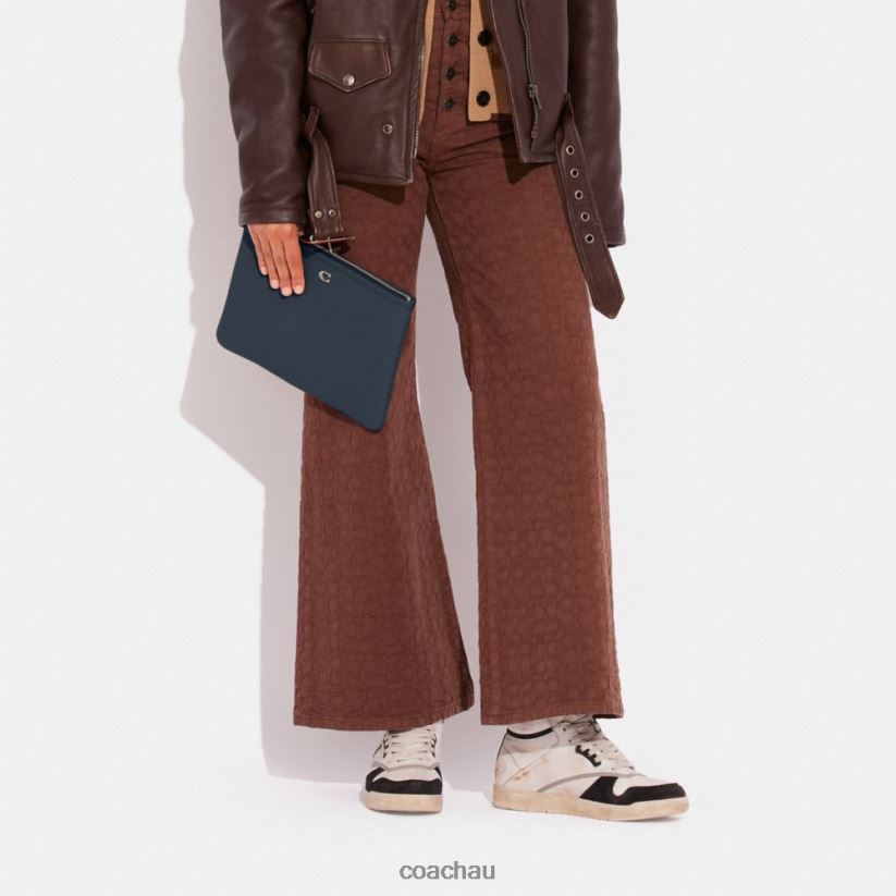 Coach Women POUCH 28 LH/Denim Z8JFB8318