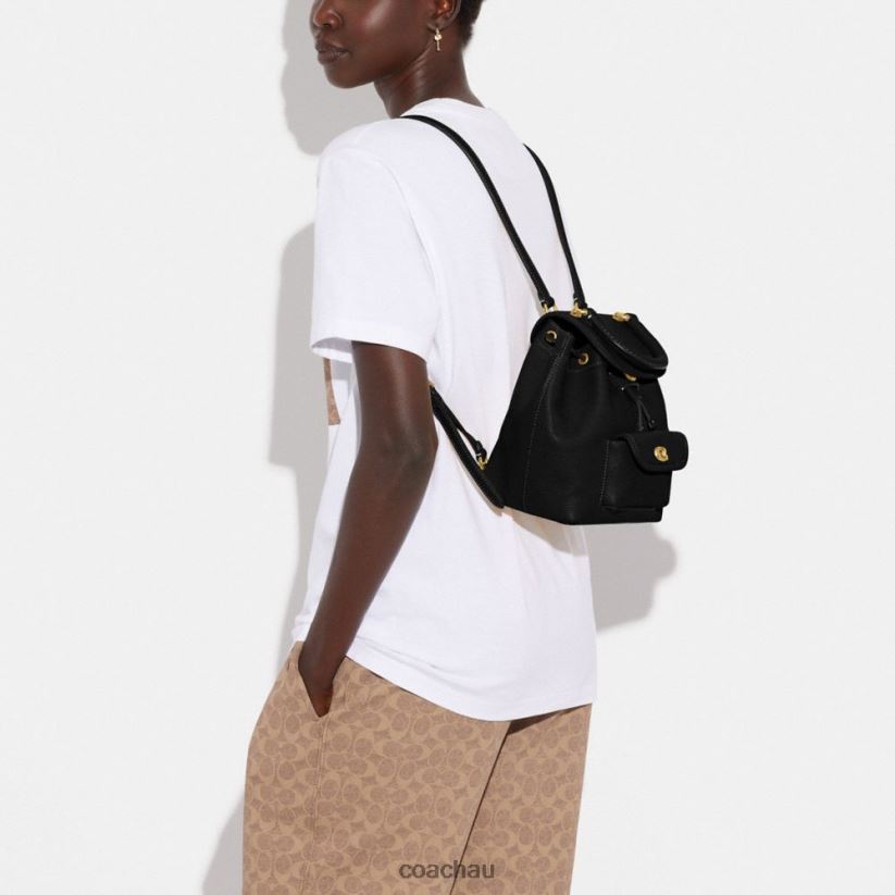 Coach Women RIYA BACKPACK 21 B4/BLACK Z8JFB860