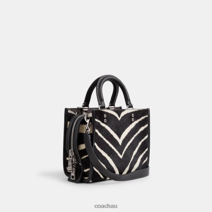 Coach Women ROGUE 20 IN HAIRCALF WITH ZEBRA PRINT LH/Zebra Z8JFB889