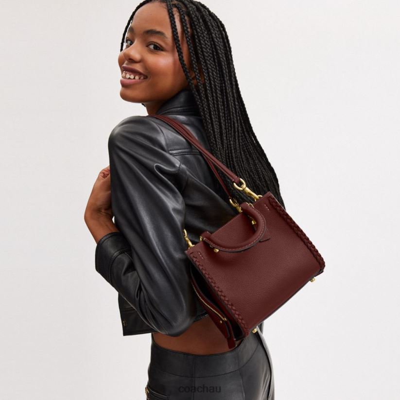 Coach Women ROGUE 20 WITH BRAID B4/WINE Z8JFB880