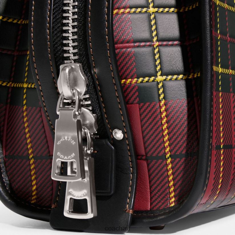 Coach Women ROGUE 20 WITH PLAID PRINT LH/Cherry Multi Z8JFB883