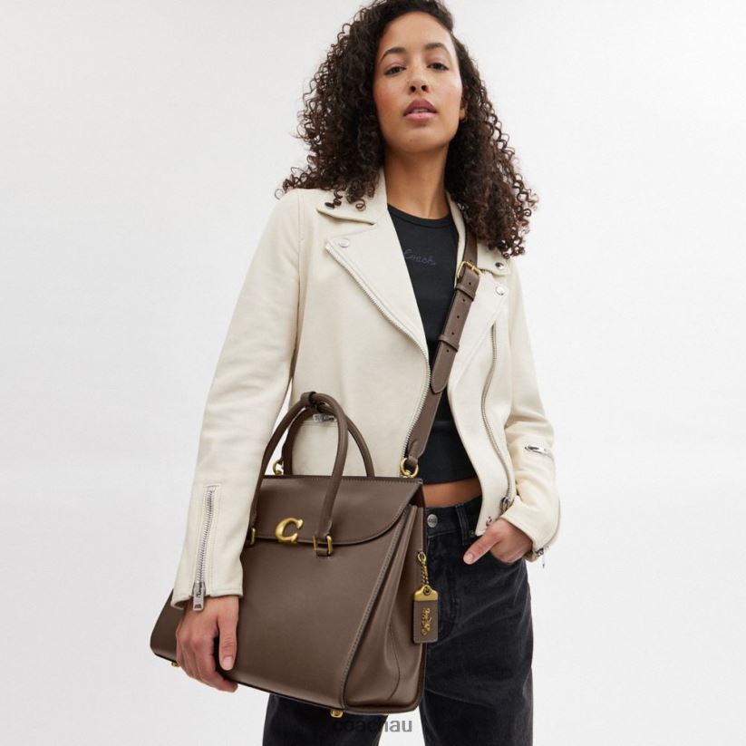 Coach Women BROOME CARRYALL 36 B4/DARK STONE Z8JFB8178