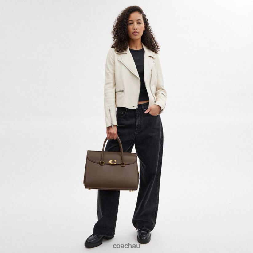 Coach Women BROOME CARRYALL 36 B4/DARK STONE Z8JFB8178