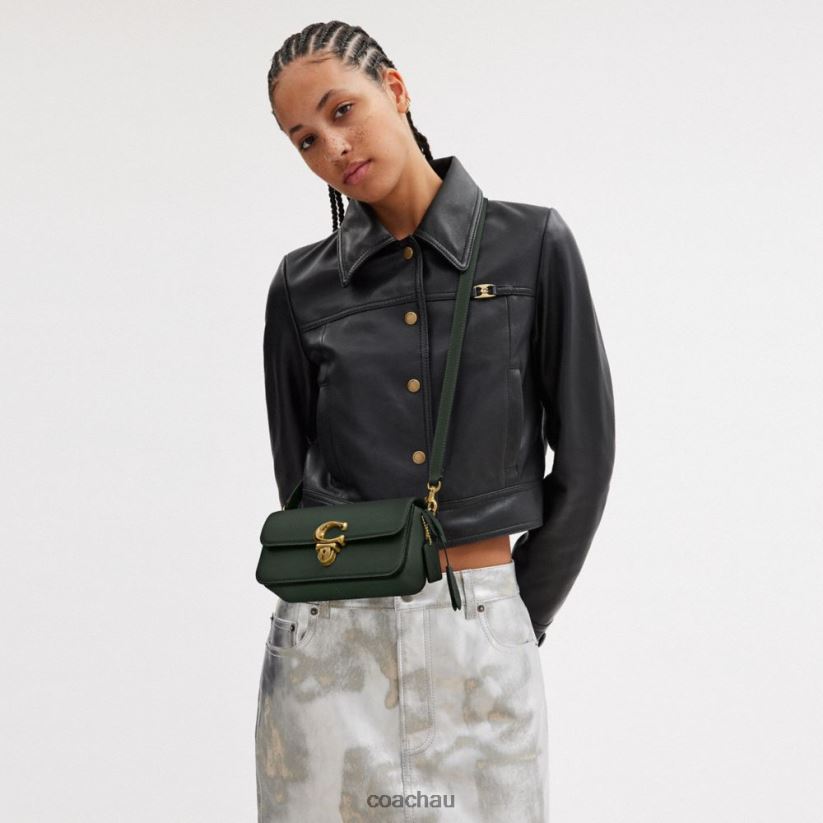 Coach Women STUDIO BAGUETTE BAG B4/Amazon Green Z8JFB8189