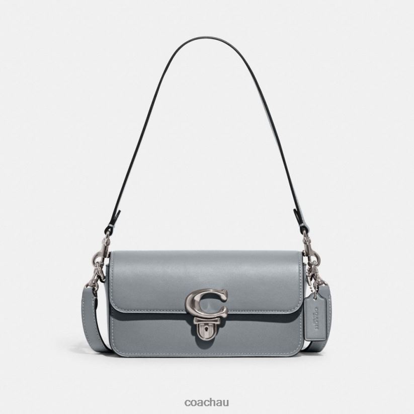 Coach Women STUDIO BAGUETTE BAG LH/Grey Blue Z8JFB8190