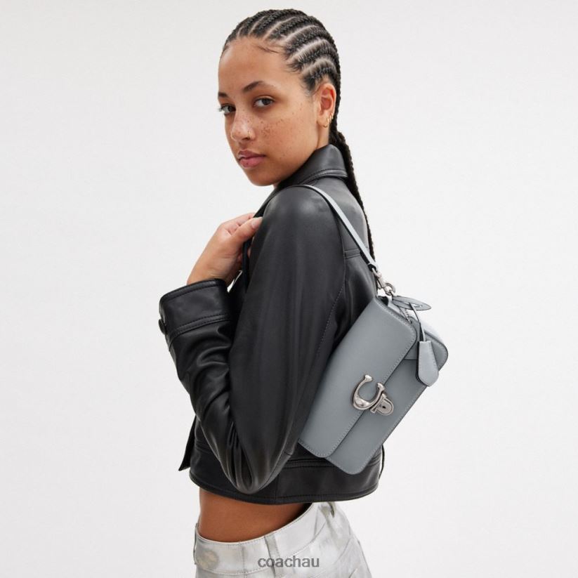 Coach Women STUDIO BAGUETTE BAG LH/Grey Blue Z8JFB8190