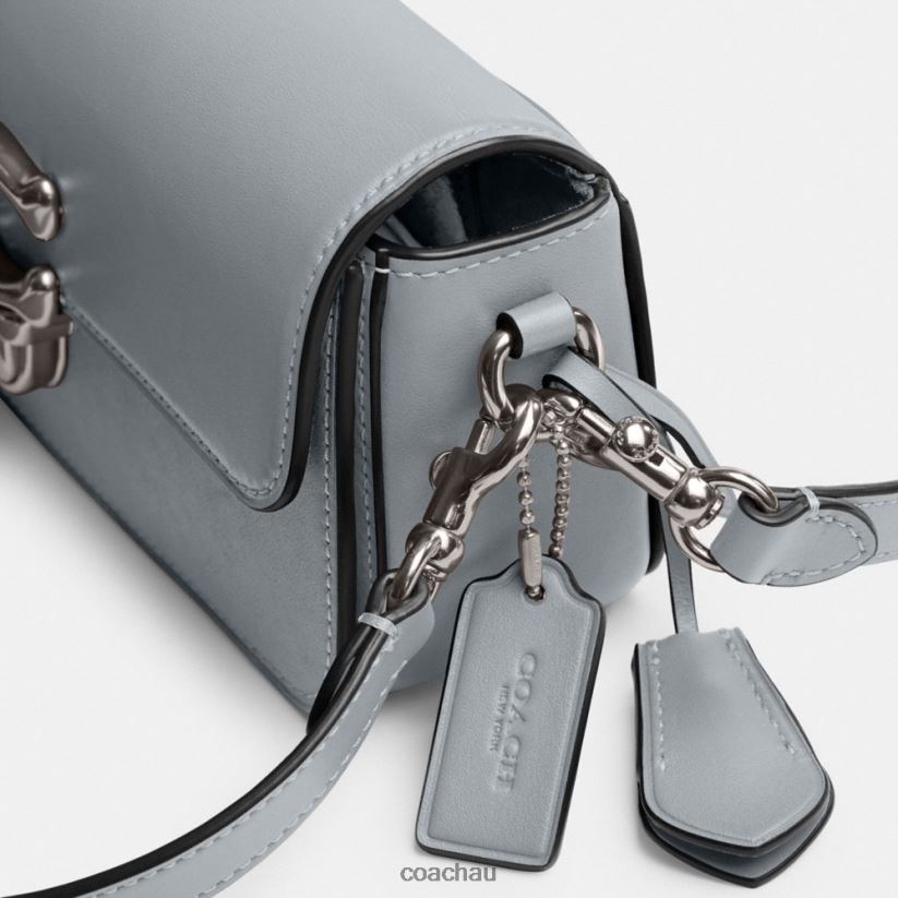 Coach Women STUDIO BAGUETTE BAG LH/Grey Blue Z8JFB8190