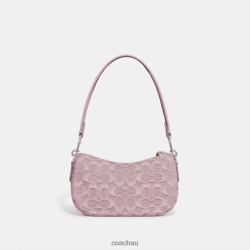 Coach Women SWINGER 20 IN SIGNATURE DENIM LH/Pale Purple Z8JFB8199