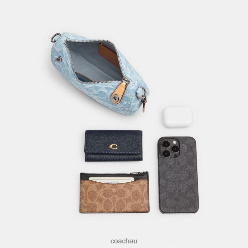 Coach Women SWINGER 20 IN SIGNATURE DENIM LH/Pale Purple Z8JFB8199