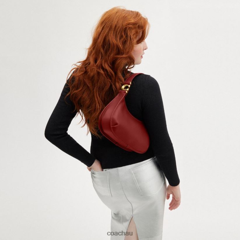 Coach Women EVE SHOULDER BAG B4/Enamel Red Z8JFB8280