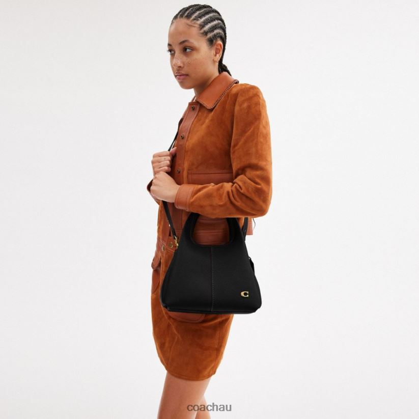 Coach Women LANA SHOULDER BAG 23 B4/BLACK Z8JFB8275