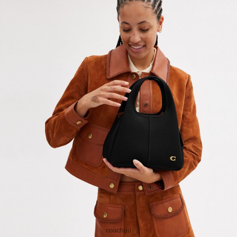 Coach Women LANA SHOULDER BAG 23 B4/BLACK Z8JFB8275