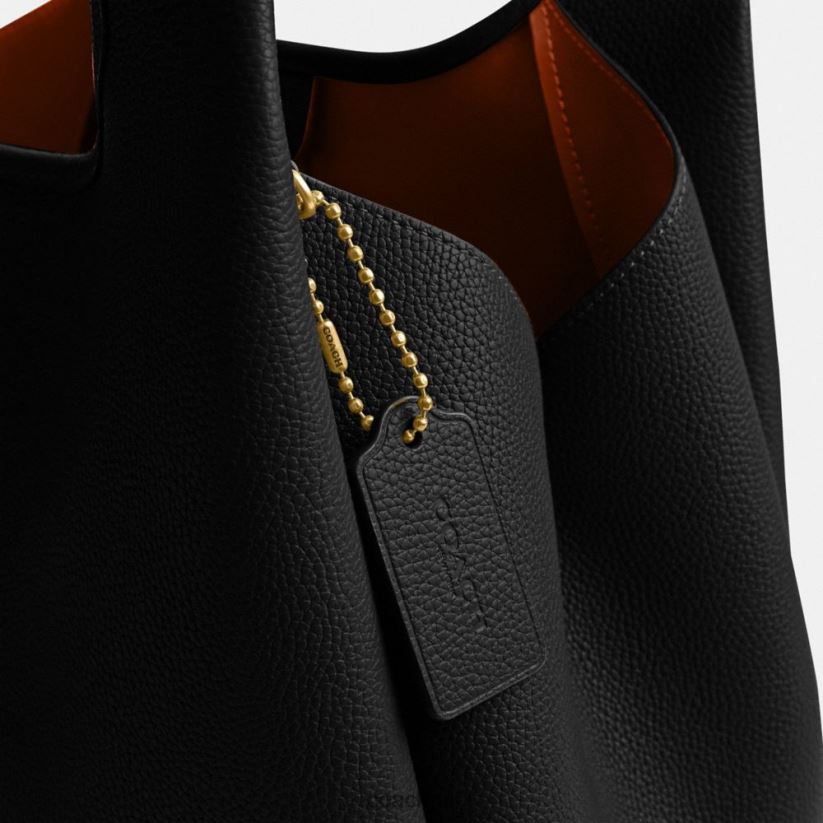 Coach Women LANA SHOULDER BAG B4/BLACK Z8JFB8281