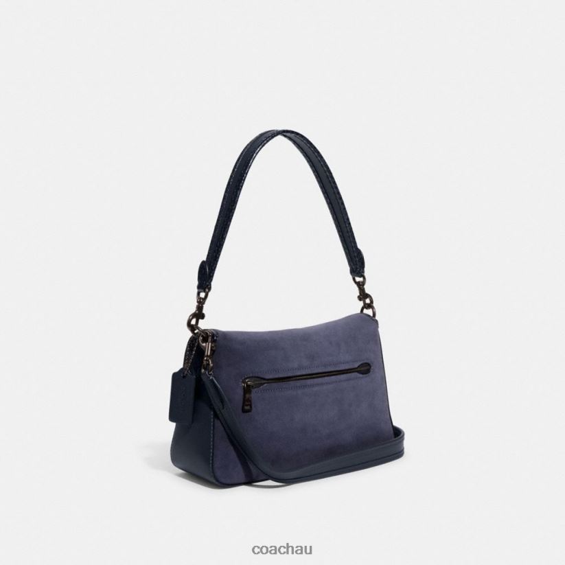 Coach Women SOFT TABBY SHOULDER BAG WITH SNAKESKIN DETAIL V5/Midnight Navy Z8JFB8121
