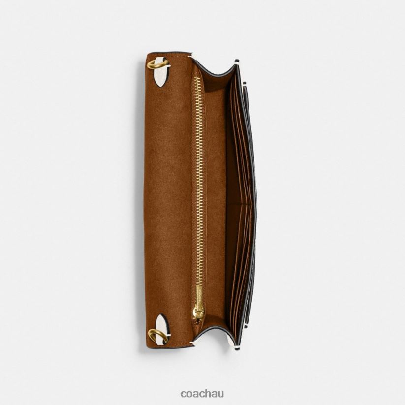 Coach Women TABBY CHAIN CLUTCH B4/CHALK Z8JFB8169