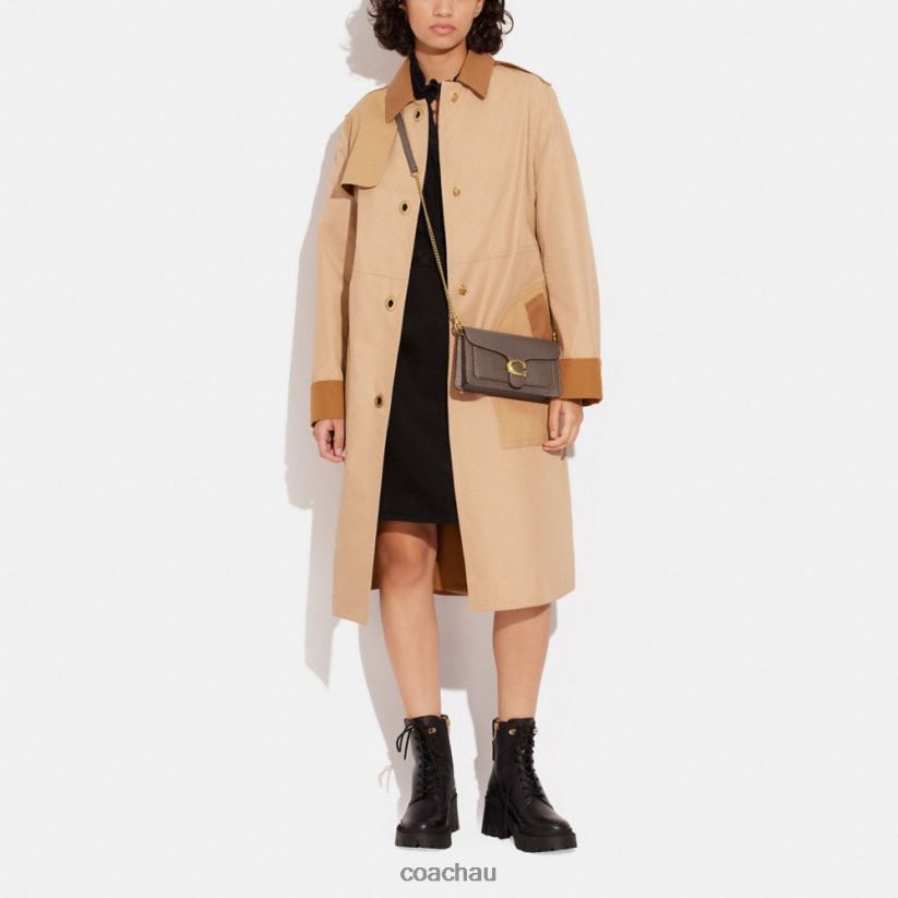 Coach Women TABBY CHAIN CLUTCH B4/DARK STONE Z8JFB8157