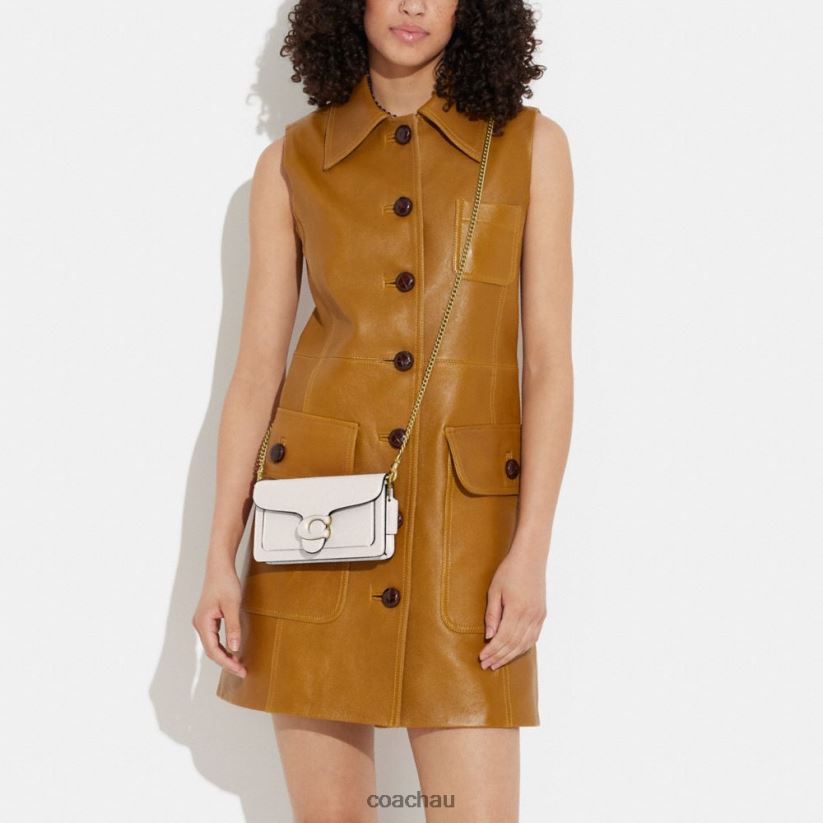 Coach Women TABBY CROSSBODY WRISTLET B4/CHALK Z8JFB8161