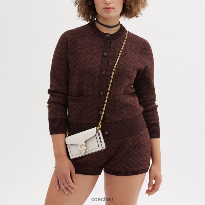 Coach Women TABBY CROSSBODY WRISTLET B4/CHALK Z8JFB8161