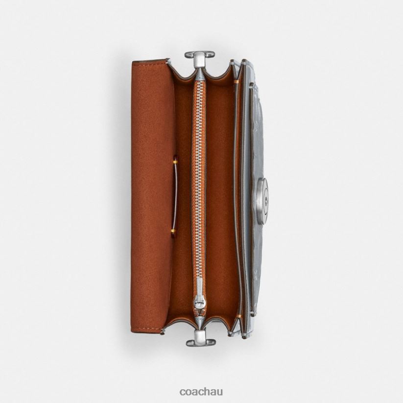 Coach Women TABBY SHOULDER BAG 20 IN SIGNATURE LEATHER LH/Grey Blue Z8JFB8105