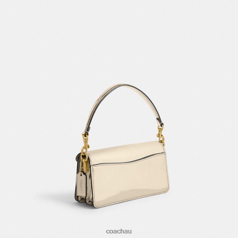 Coach Women TABBY SHOULDER BAG 20 IN SILVER METALLIC B4/Gold Z8JFB8108