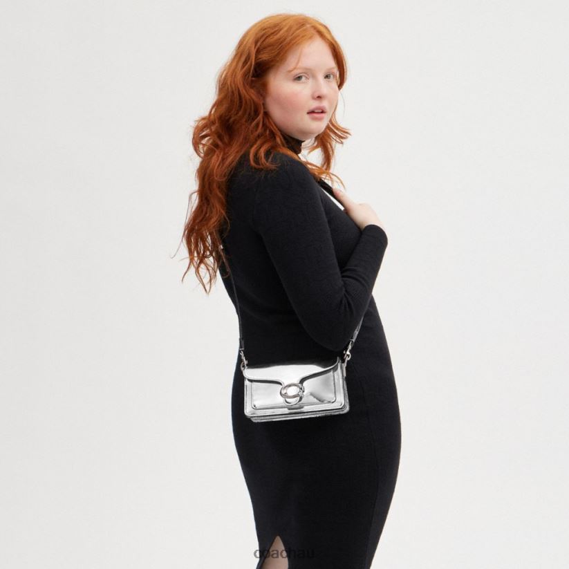 Coach Women TABBY SHOULDER BAG 20 IN SILVER METALLIC LH/Silver Z8JFB8142