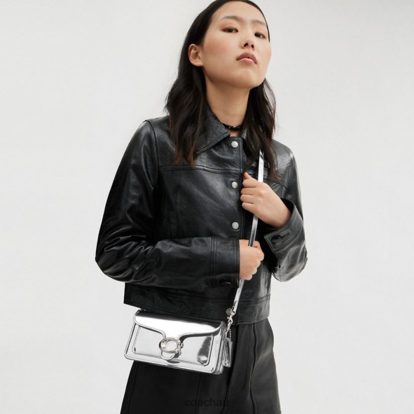 Coach Women TABBY SHOULDER BAG 20 IN SILVER METALLIC LH/Silver Z8JFB8142