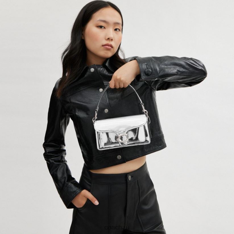 Coach Women TABBY SHOULDER BAG 20 IN SILVER METALLIC LH/Silver Z8JFB8142