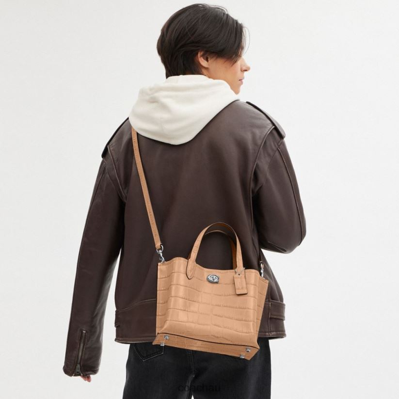 Coach Women WILLOW TOTE 24 LH/Buff Multi Z8JFB8288