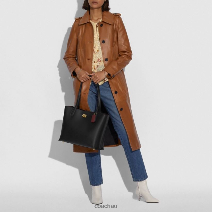 Coach Women WILLOW TOTE B4/BLACK Z8JFB8303