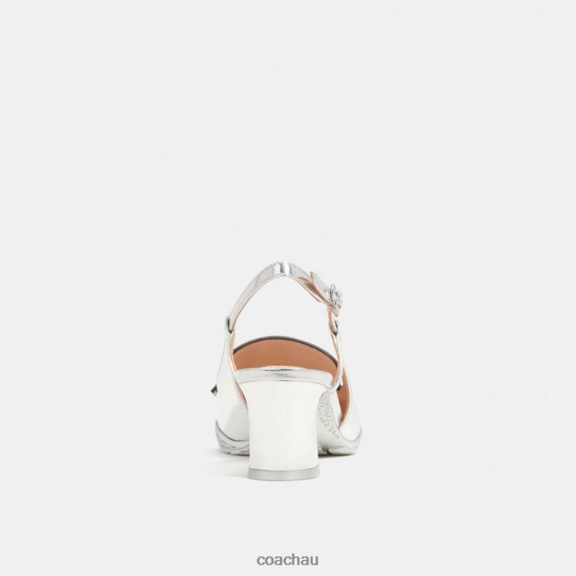 Coach Women NIKOLA HYBRID SLINGBACK Silver Z8JFB8411