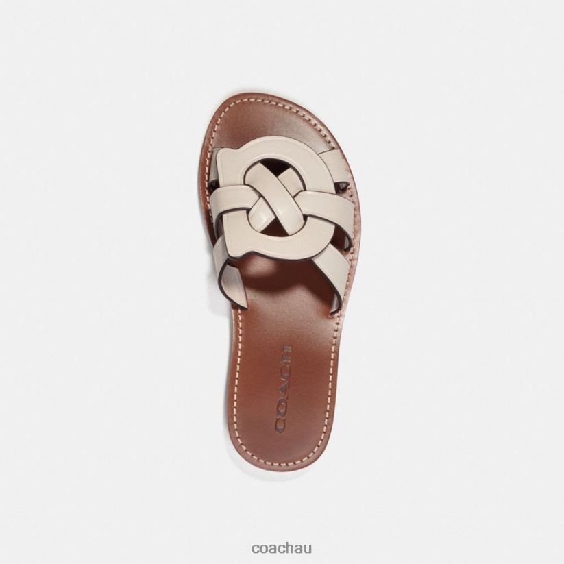 Coach Women ISSA SANDAL Chalk Z8JFB8399