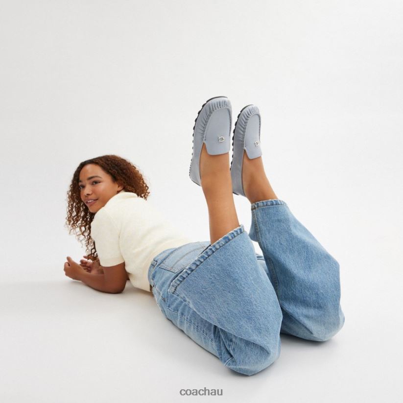 Coach Women RONNIE LOAFER Grey Blue Z8JFB8394