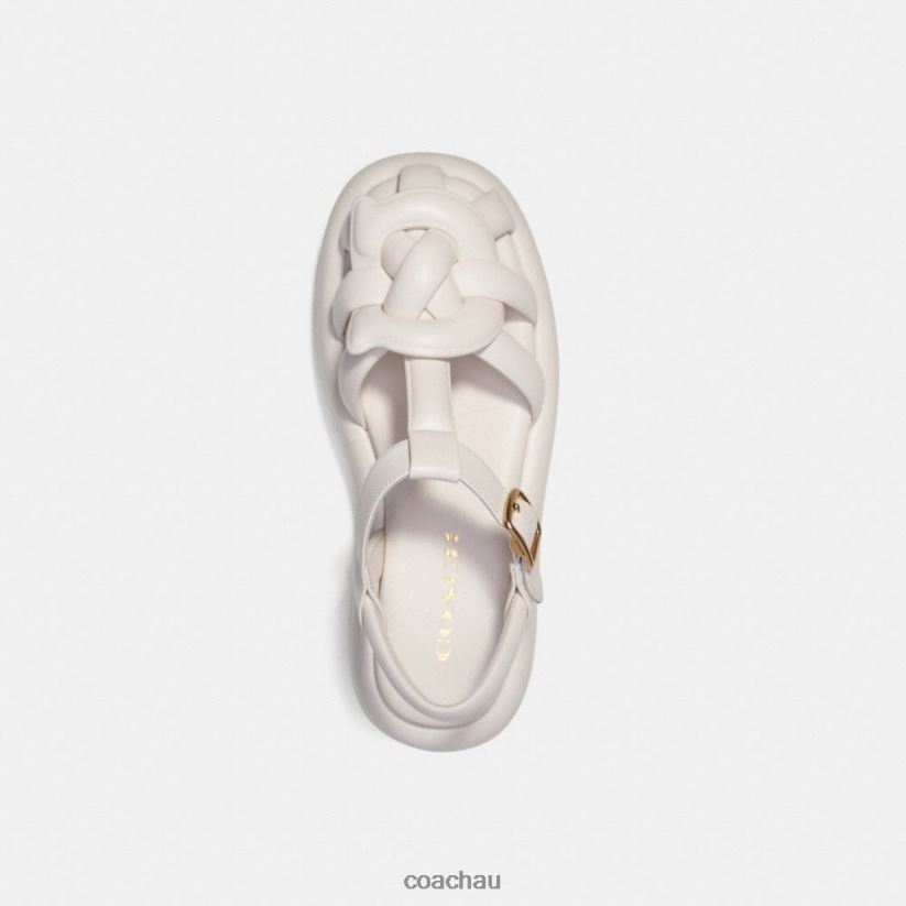 Coach Women PENNEY SANDAL Chalk Z8JFB8425