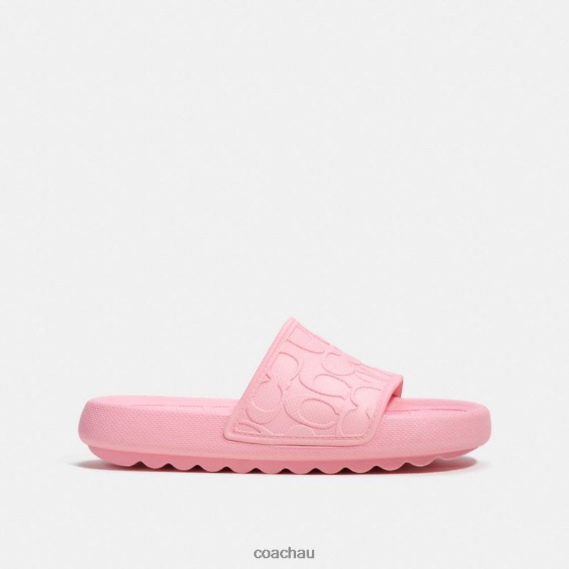 Coach Women SPORT SLIDE IN SIGNATURE Flower Pink Z8JFB8421