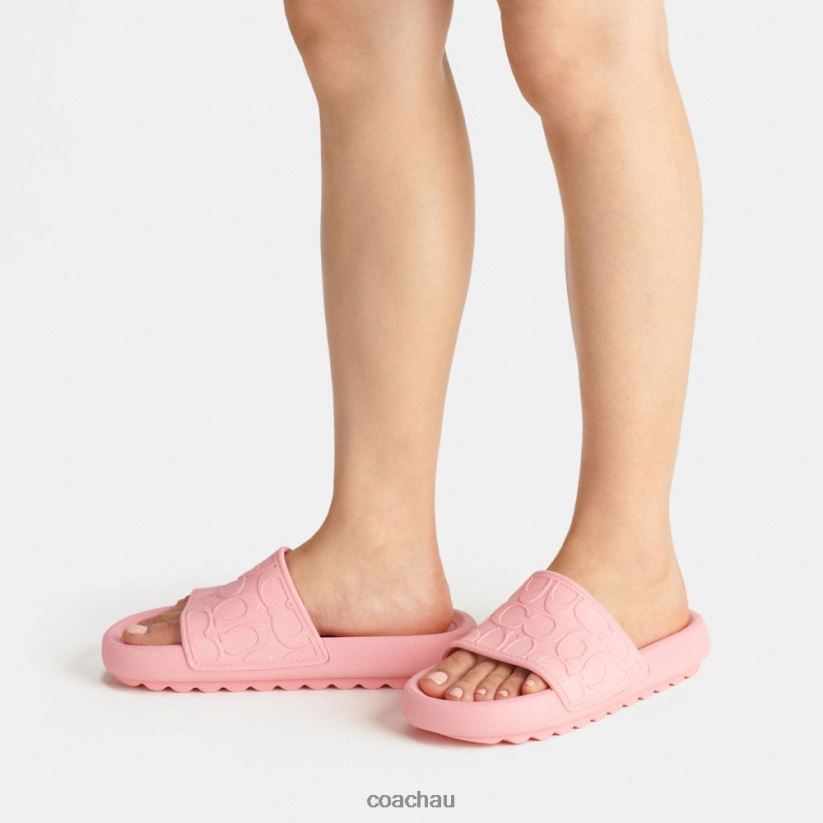 Coach Women SPORT SLIDE IN SIGNATURE Flower Pink Z8JFB8421