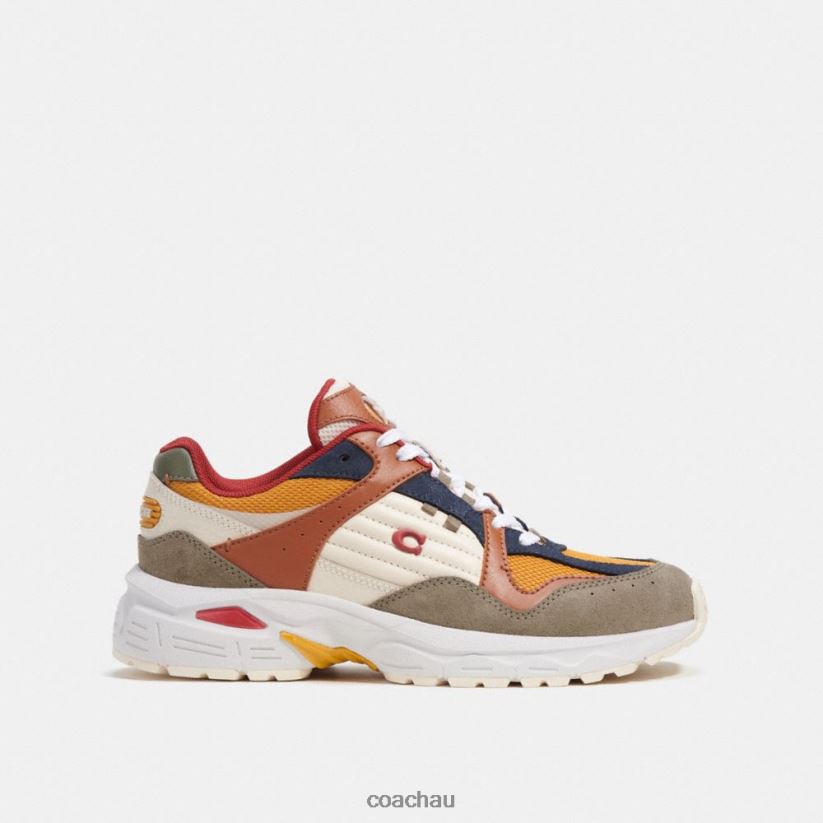 Coach Women C301 SNEAKER Green/Buttercup Z8JFB8404