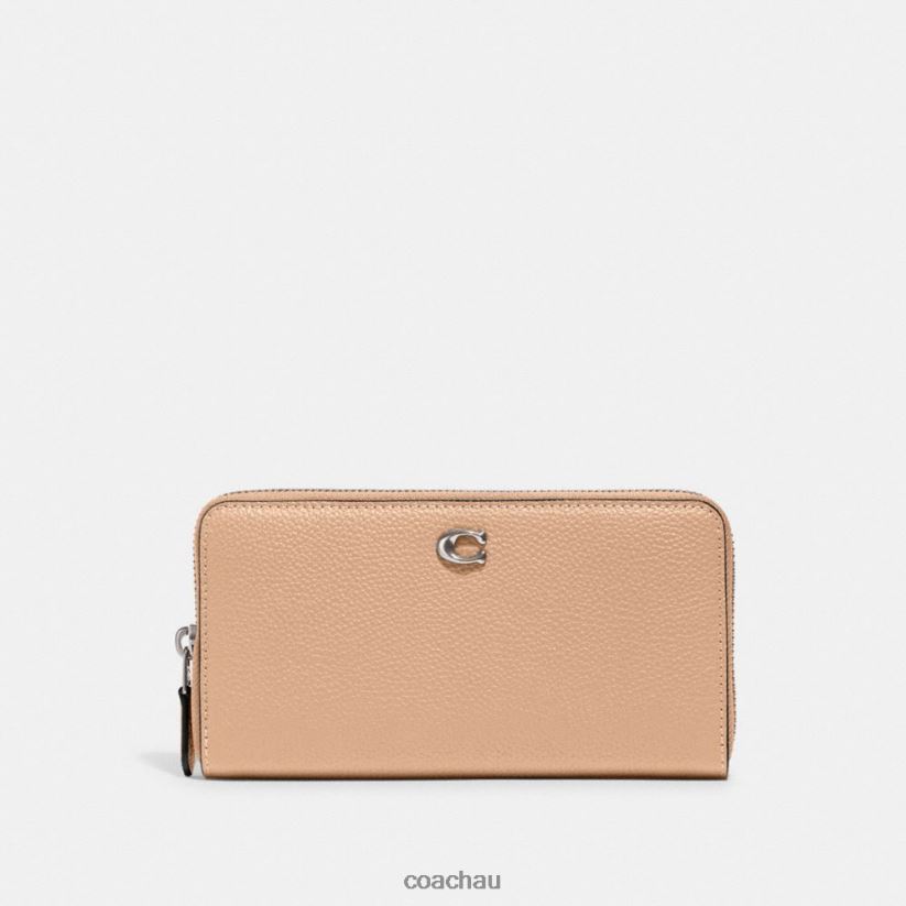 Coach Women ACCORDION ZIP WALLET LH/Buff Z8JFB8319