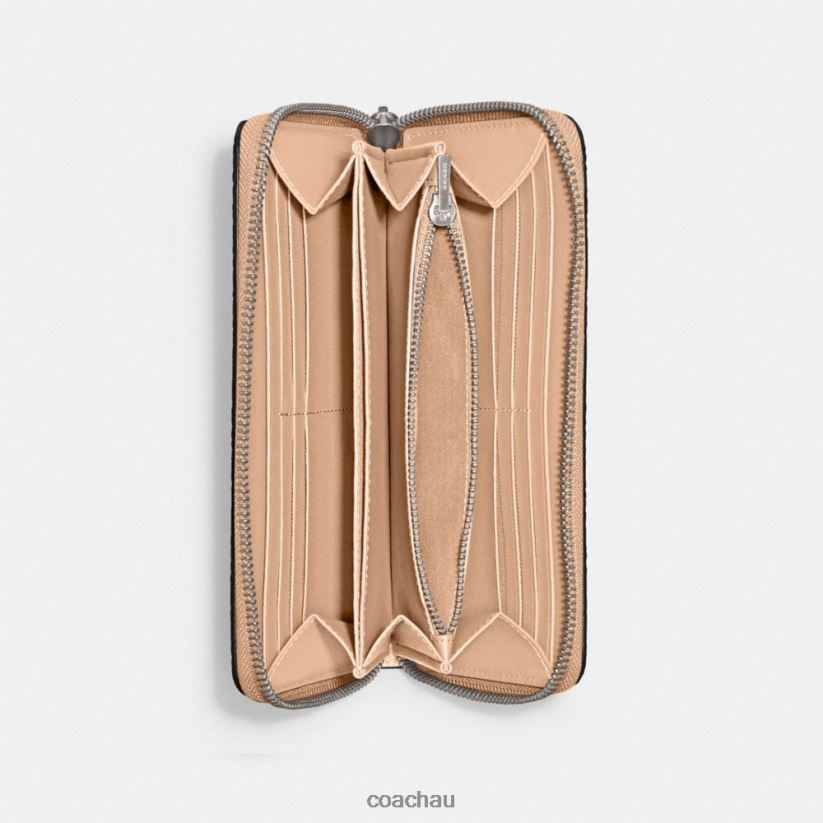 Coach Women ACCORDION ZIP WALLET LH/Buff Z8JFB8319