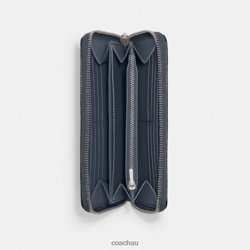 Coach Women ACCORDION ZIP WALLET LH/Denim Z8JFB8320