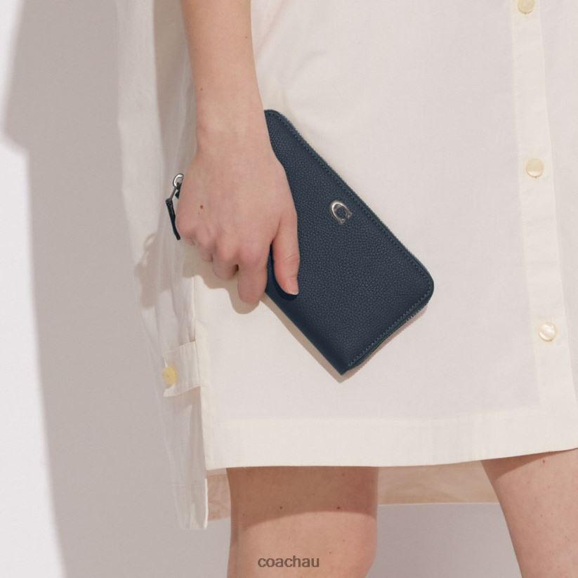 Coach Women ACCORDION ZIP WALLET LH/Denim Z8JFB8320